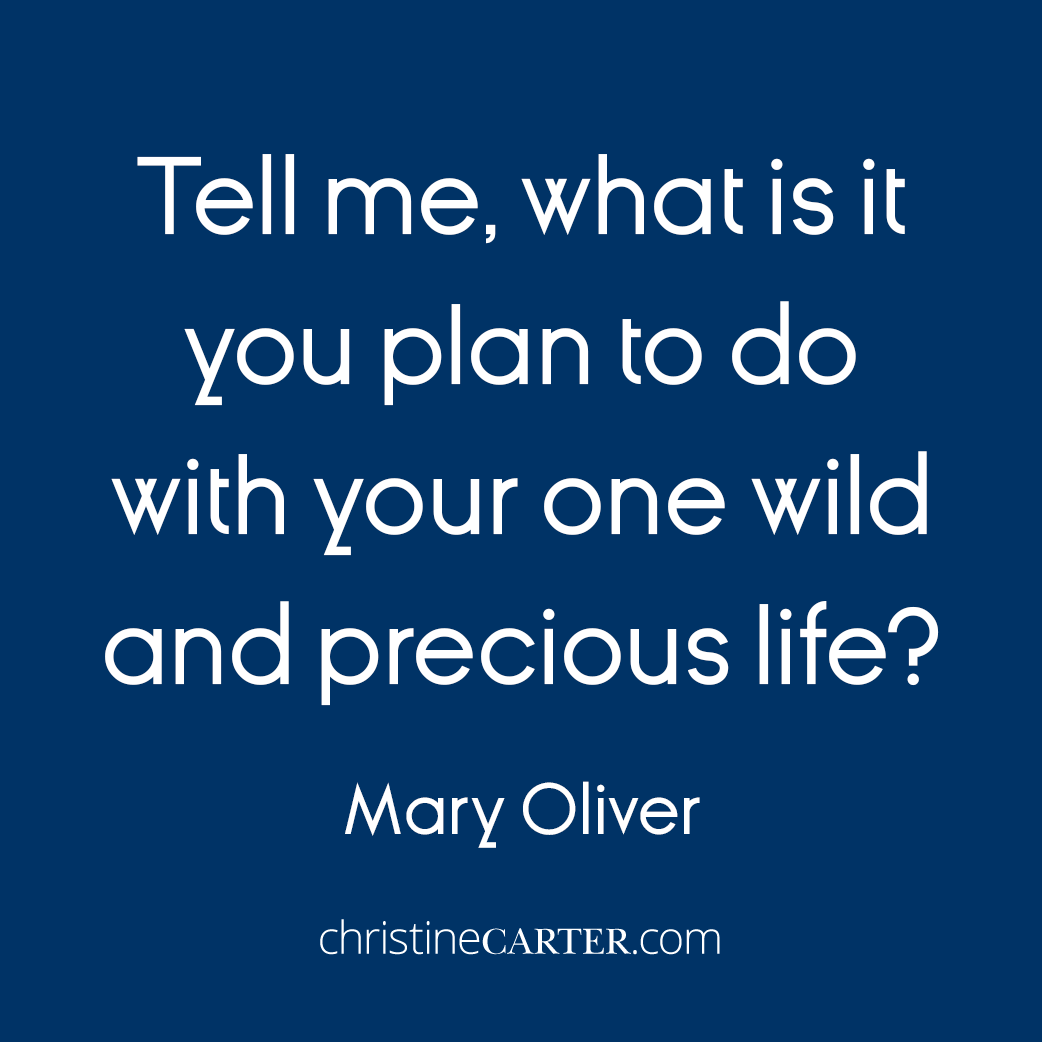 Tell me, what is it you plan to do with your one wild and precious life? —Mary Oliver