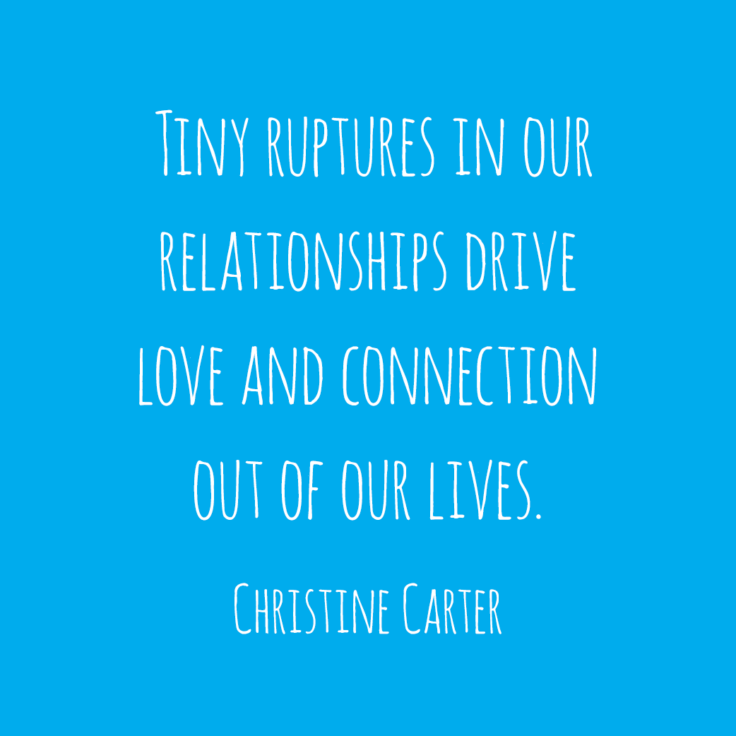 Tiny ruptures in our relationships drive love and connection out of our lives.